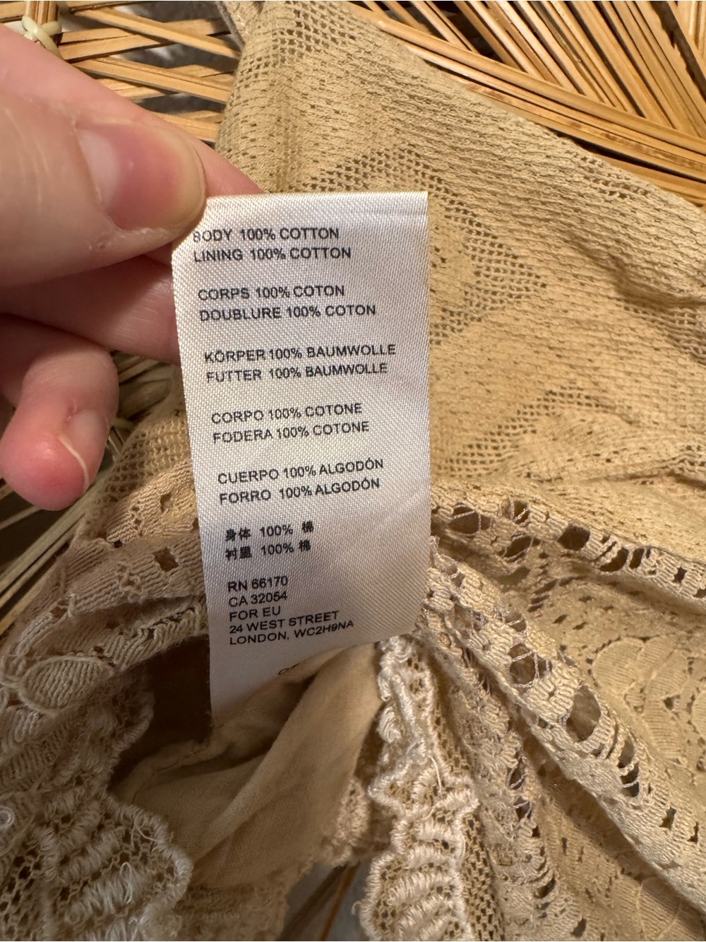 Free People Set| OOAK Hand Tea Dyed by me| Boho Lace Maxi Skirt - Beige| Sz: 2 - Picture 5 of 16